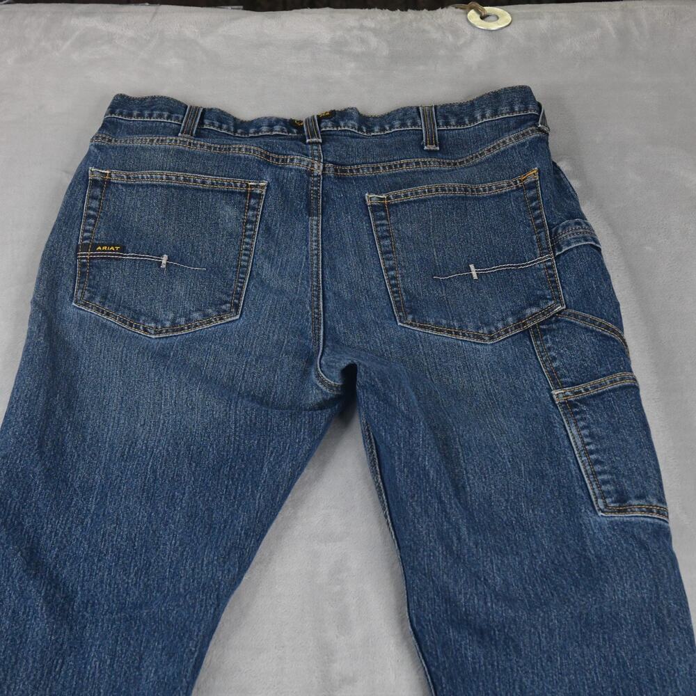 Ariat M4 Rebar Jeans Mens 38X34 (Fits 35x34) Relaxed Boot Western Work Wear - Picture 7 of 10